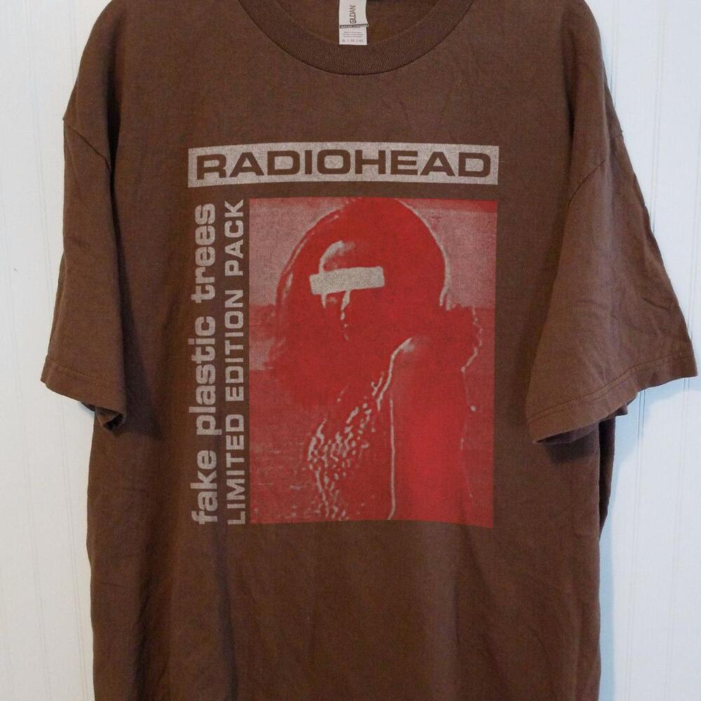 

Футболка гурту Radiohead, Бавовняна унісекс футболка в ретро стилі, Репринт S-5XL KH11418 Унісекс футболка XL