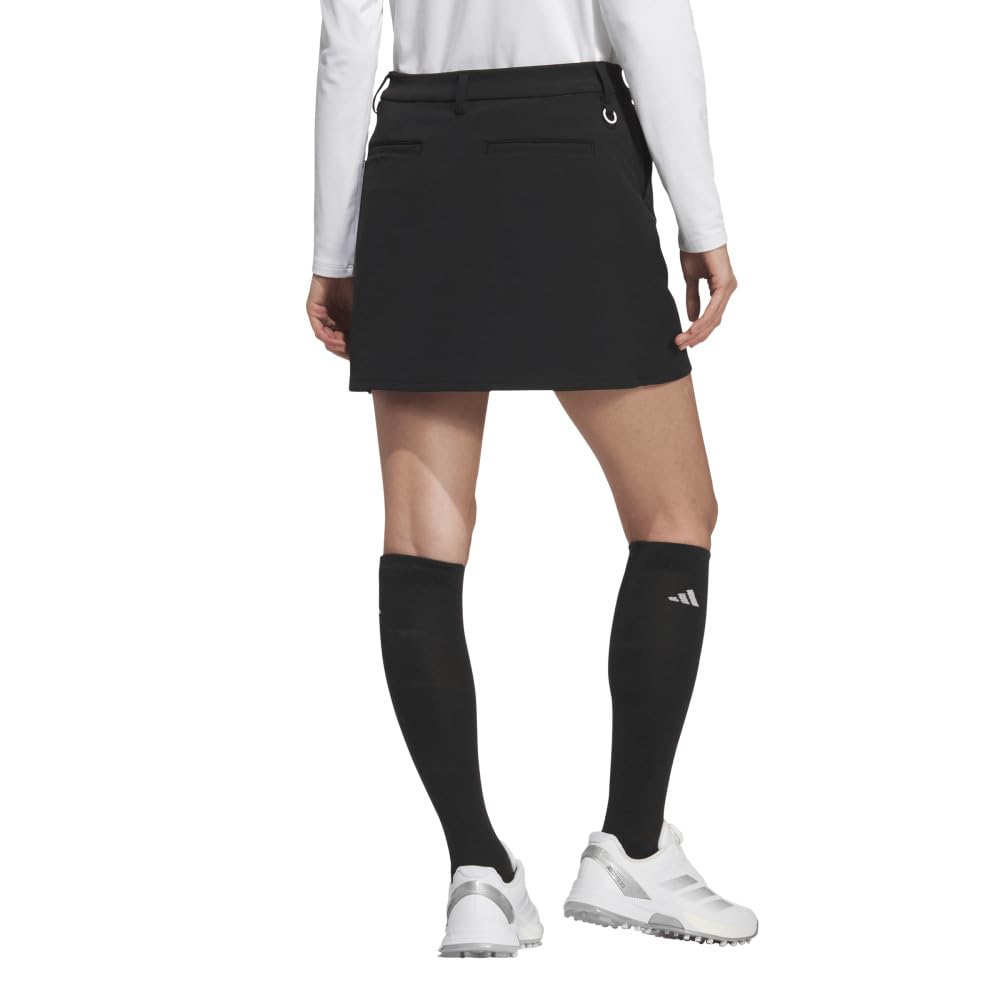 Adidas Golf EX STRETCH ACTIVE Golf Black Water-Repellent Skirt, Women's,