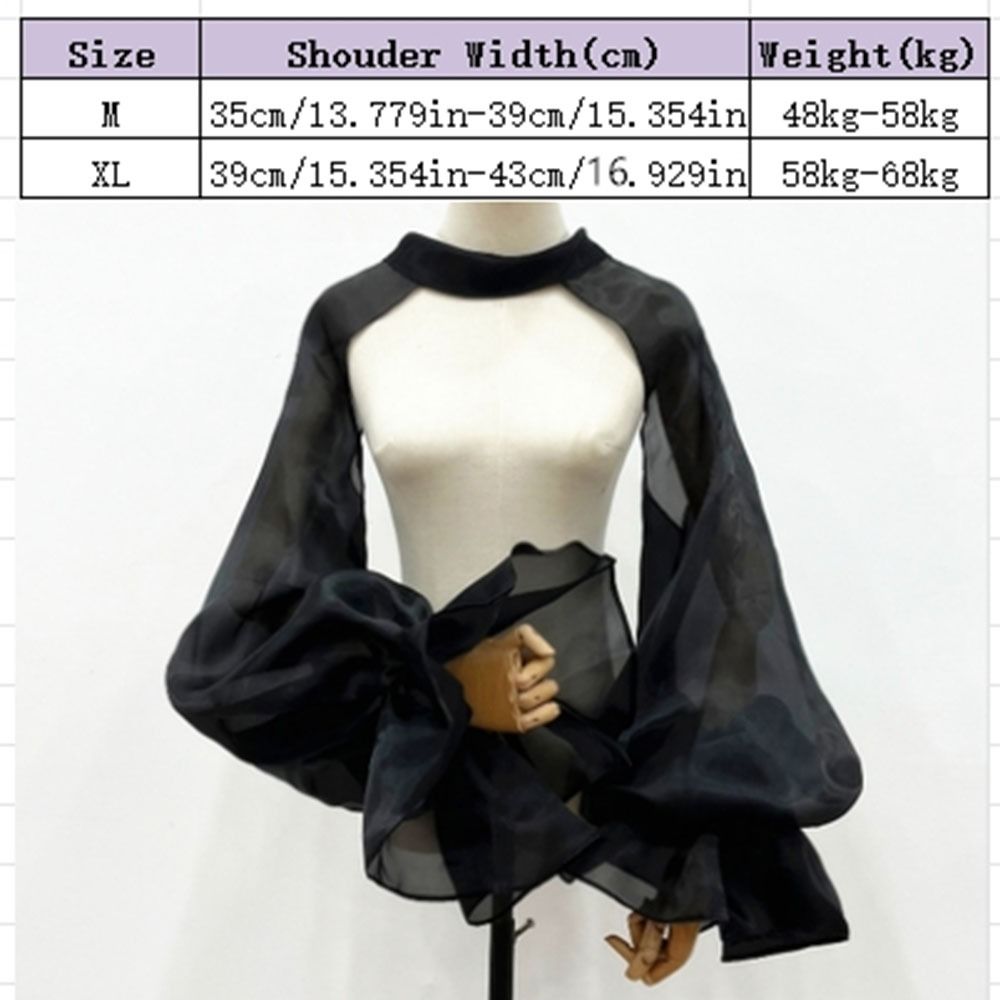 Transparent Bridal Sleeves Puffy Bride Shawl Sleeve Elegant Wedding Arm Sleeves Evening Prom