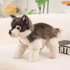 Wolf Dog Plush Toy Simulation Korean Craft Animal Ornament