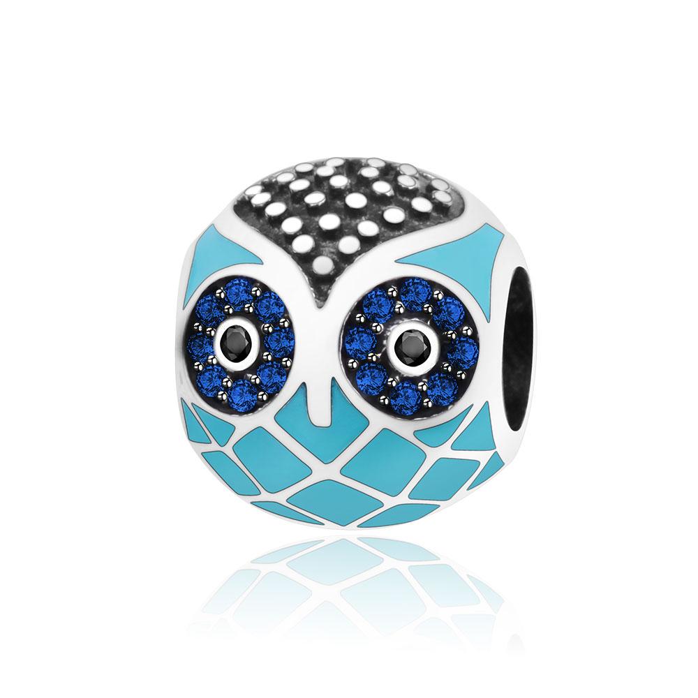 New copper Owl Flower Butterfly Round Pendant Trinket Bead Compatible With Authentic Charm Bead Charms Bracelets Bangle Jewerly Accessories