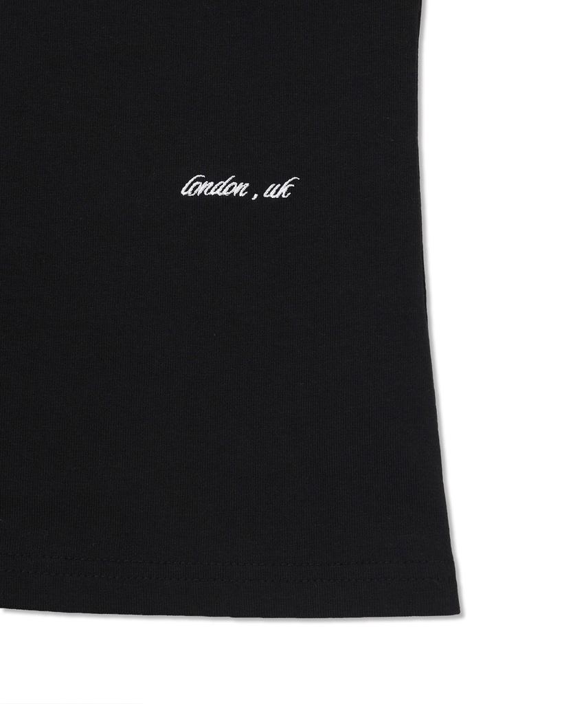 Michikoleondeonkosino Union Jack Patchwork T-Shirt Black