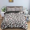 Leopard Print King Queen Duvet Cover Brown Cheetah Skin Pattern Bedding Set For Teens Girl Women Leopard 2/3pcs Soft Quilt Cover