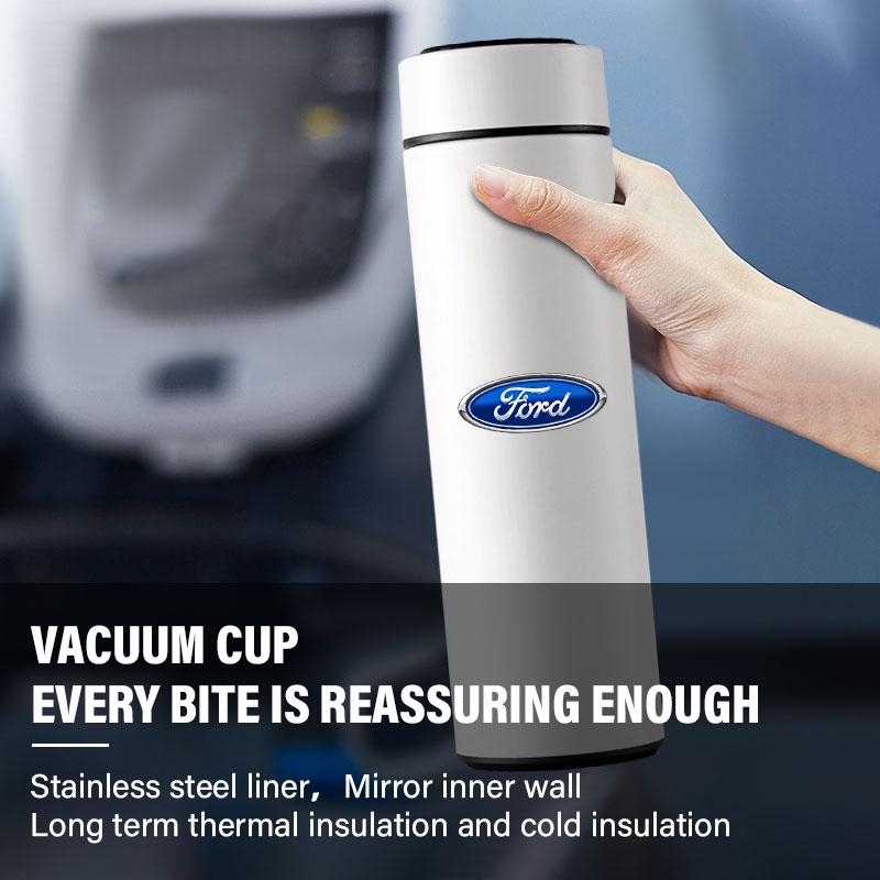 Intelligente Auto-Thermosflasche mit Temperaturanzeige Kaffeetasse für Ford Focus Mk2 Party Mk3 Ranger Mondeo Mk4 Fiest