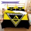 Roupa de Cama com Padrão Alemannia Aachen, Conjunto de Colcha, Capa de Colcha, Fronha, Presente de Aniversário para Casa (1 capa de edredom + 2 fronhas, sem enchimento.)