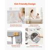 VEVOR Toddler Bed Rail, Kids Beds Guard Rail with Reinforced Iron Pipe and Oxford Cloth, Adjustable Height Bed Side Railing