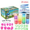 Slime Crystal Toys 24 Colors Light Clay Soft Model DIY Kid Gift Snow Polymer Plasticine Kit