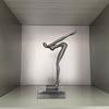Swimming Metal Figurines Creative Metal Handicraft Movement Figurines Diving Sportsman Abstract Sculpture Home Decoration