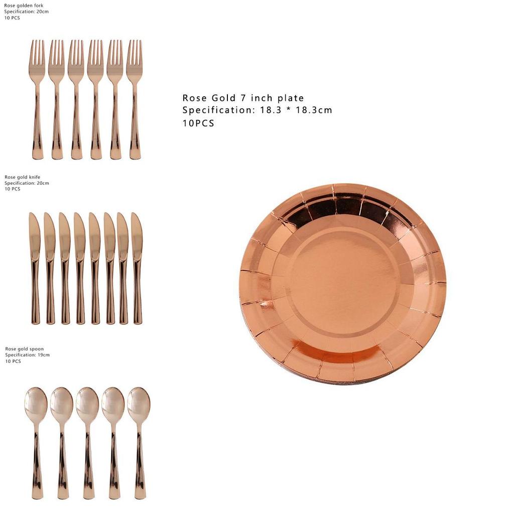Luxurious Rose Gold Stamping Party Supply Decor To Elevate Any Wedding Or Birthday Event