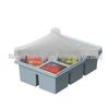 Food-Grade Silicone Ice Cube Tray with Lid: Freezer Mold & Storage Container