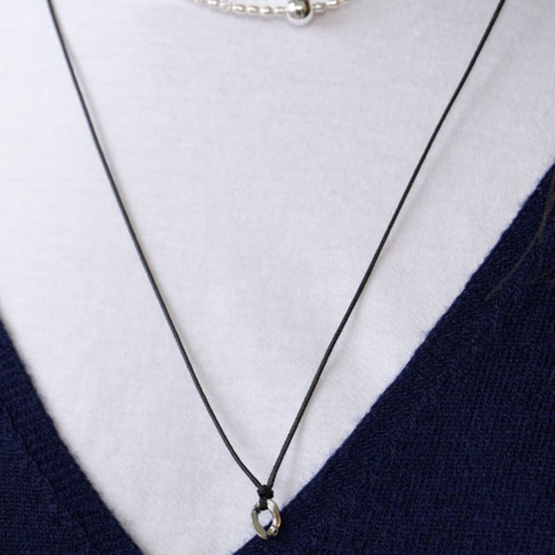 LOVE ME MONSTER Simple Chain Long Strap Necklace (L253MNK080)