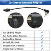 Car Radio Stereo Antenna Adapter Replacement for Ford/GM/VW/Peugeot/Renault Car CD DVD Head Unit