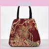Damen Ethnische Handtasche Stil Stickerei Leinwand Pfauen Tasche Große Kapazität Bedruckte Tasche