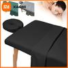 3pcs/Set Microfiber Massage Table Sheet Set Premium Salon SPA Bed Cover Unscented Flat Fitted Sheet Kit With Face Cradle Cover