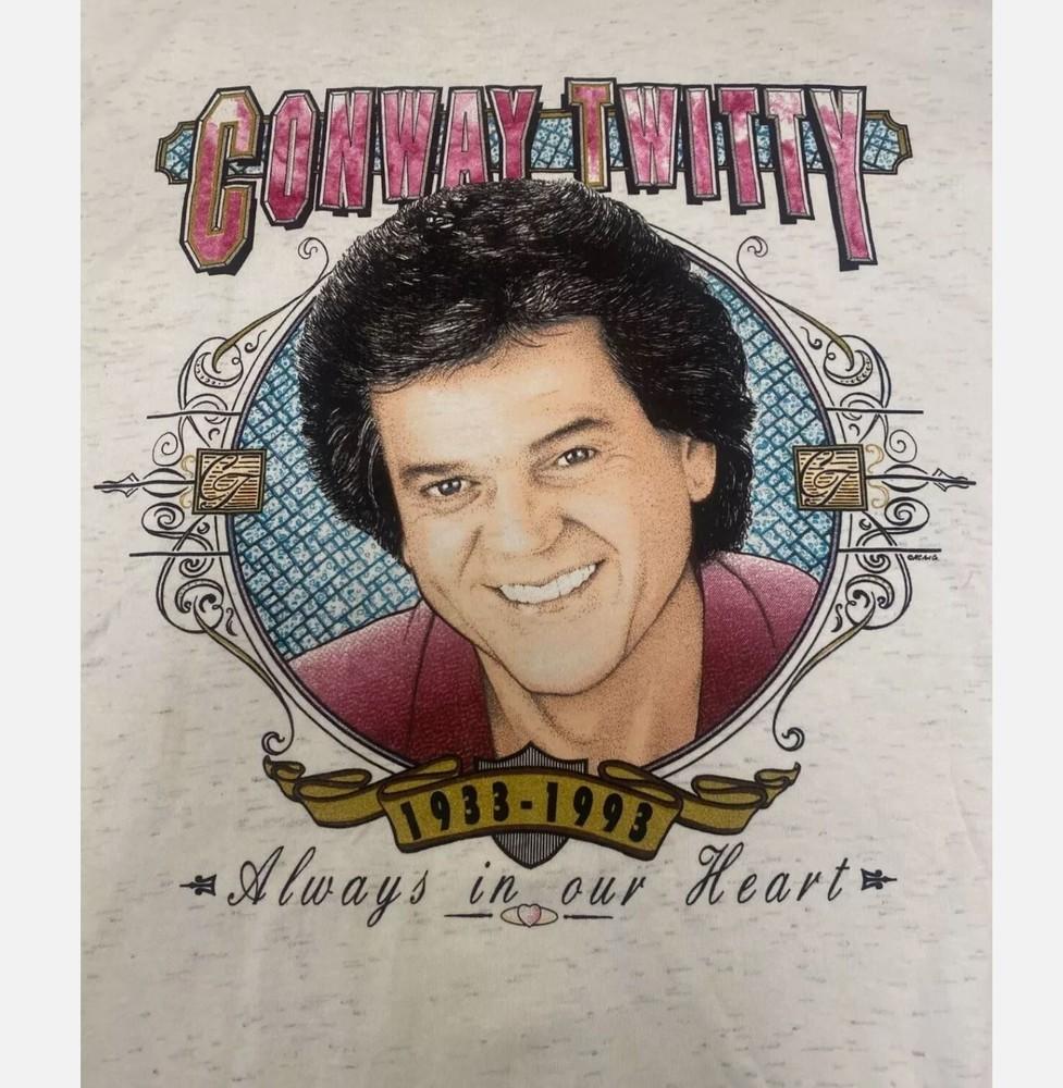 

Conway Twitty Memorial T-Shirt White Unisex Tee All Size 2XL