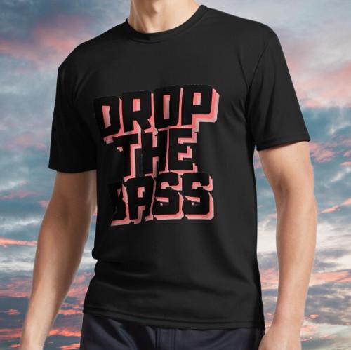 Новая футболка The Bass Black Активная футболка Смешная Размеры S - 5XL XL
