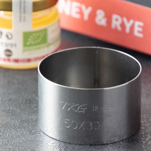 Endo Shoji Commercial Argon Circle Ring, Round, 55 x H40mm, 18-8 Stainless Steel, Made in Japan, WSL9906