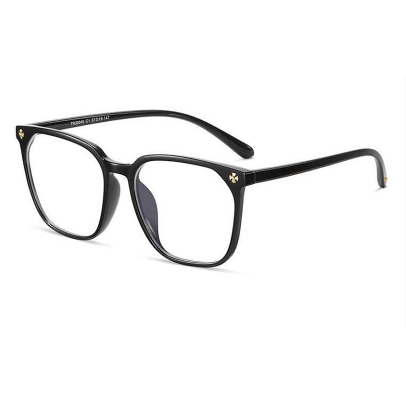 Trendy Women's Eyes Anti-Blue Light Myopia Glasses Black Fashion Flat Glasses Men's Eyes Women's Glasses Men's Glasses