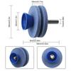 Quick Install Lawn Mower Edge Sharpener Double-layer Grinding Wheel  Electric Drill