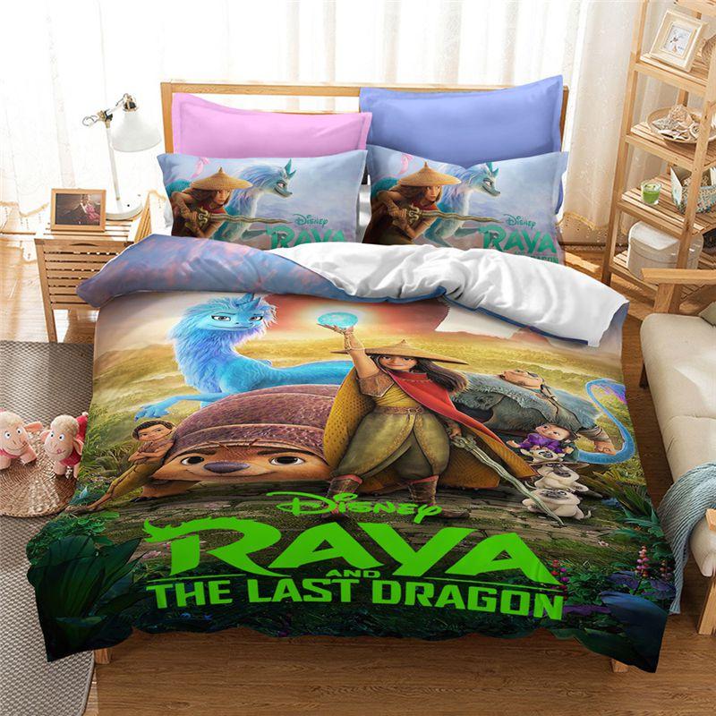

Luxurious Raya And The Last Dragon Bedding Set With Beautiful 3d Printed Design Grassland,EU-Double-3Pcs-200x200cm