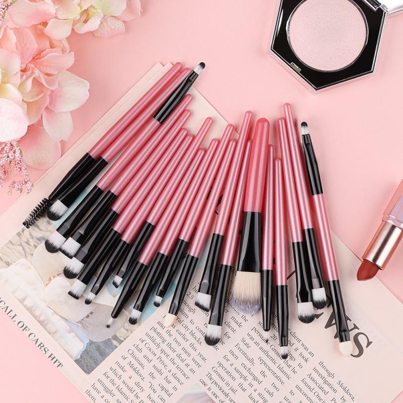 20Pcs Makeup Brush Set Eyeliner Blending Cheeks Eye Cosmetic Foundation Brushes ,Professional Complete Set for Face Eyeshadow