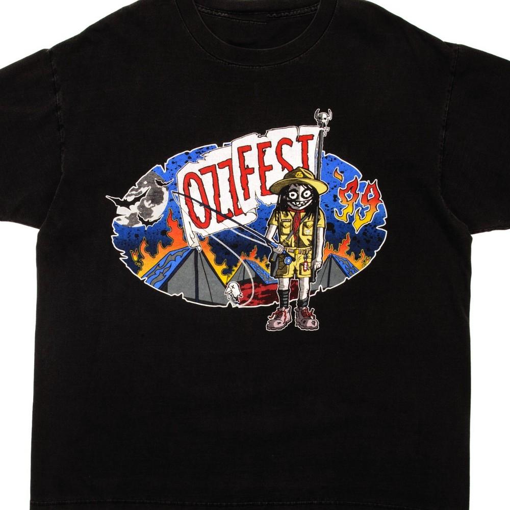 

Ozzfest Concert 1999 T-Shirt Short Sleeve All Size S-5XL Unisex T-Shirt - Men s Summer Cotton Graphic Tee 5XL різнокольоровий