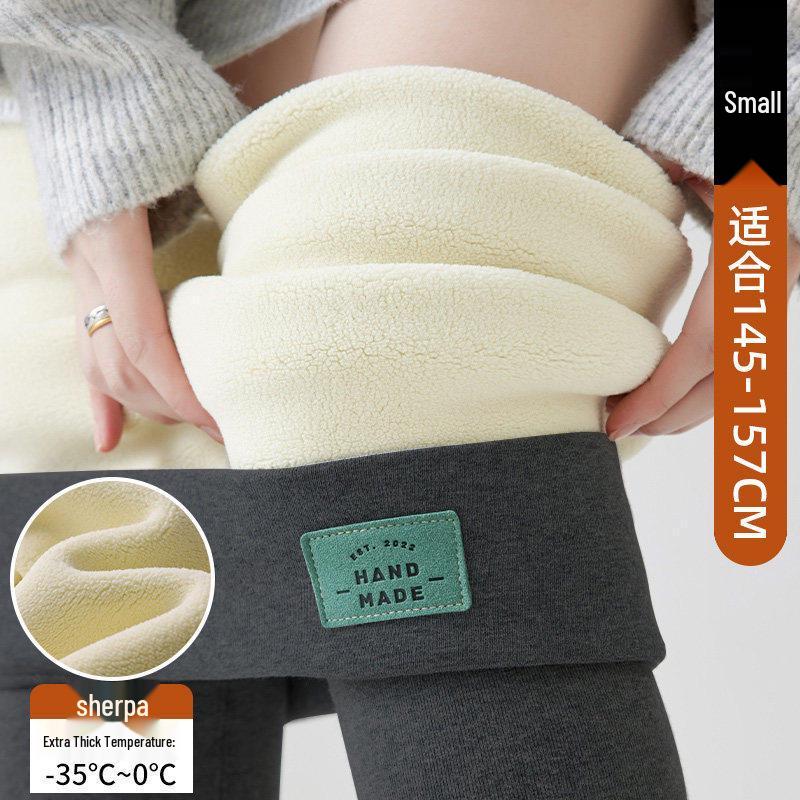 2025 New Winter Gray Plus Velvet Cotton Pants for Tall Women – Soft, Skin-Friendly, and Warm Base Layer