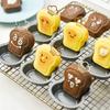 1/6 Pcs Carbon Steel Cake Mold Toast Bread Pattern Madeleine Muffin Pan for Desserts Sandwiches Kitchen Baking Accessories