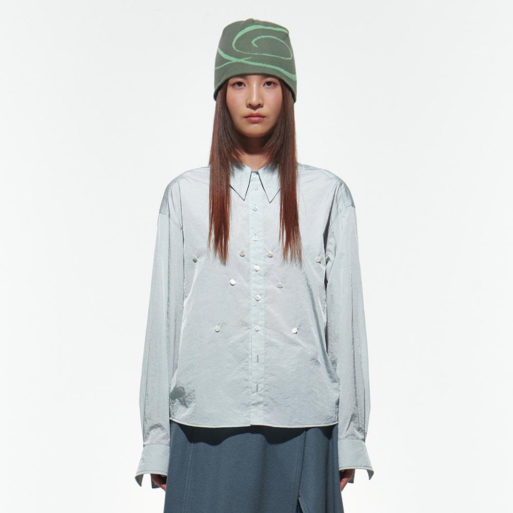I Earth Nylon Shirt [Glossy Mint] Glossy Mint/L
