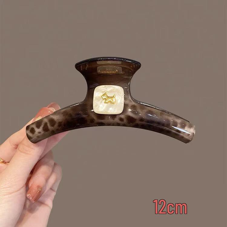 Koreanischer Eleganter Kürbisbogen Polka Dot Haarspange - Groß, Cremige Texturierte Hochsteckfrisur-Accessoire