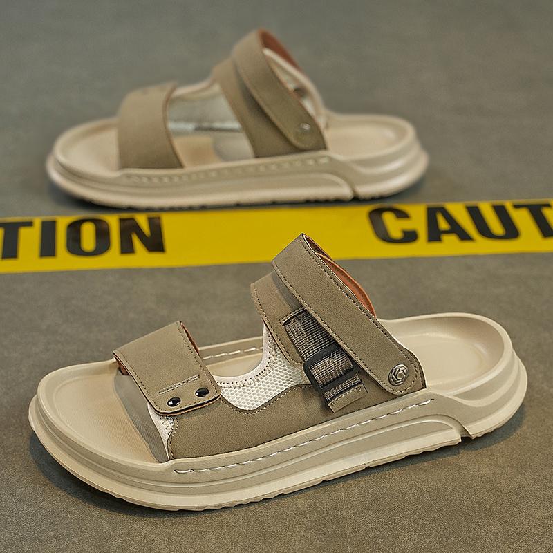 Fashion CYYTL Mens Sandals Outdoor Casual Shoes Beach Summer Walking Slides Slippers Comfort Luxury Designer Lightweight Leather Fashion