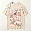 Violet Evergarden European Town Full Body Anime Frame Graphic Crew Neck Short Sleeve Comfortable Unisex And Unisex Tshirt