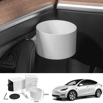 Car Door Cup Holder Multifunctional Water Cup Storage Box Car Accessories For Tesla Model 3 Model Y