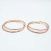 Purple Gold-Plated Rose Gold Earrings Fashion Personality Luxury Exaggerated Gold Circle Earrings Earrings