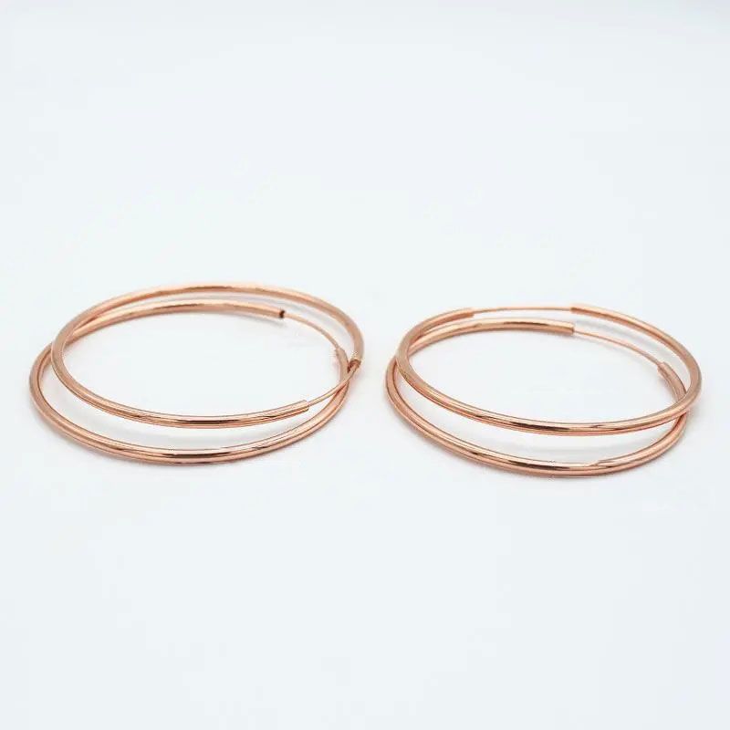 Purple Gold-Plated Rose Gold Earrings Fashion Personality Luxury Exaggerated Gold Circle Earrings Earrings