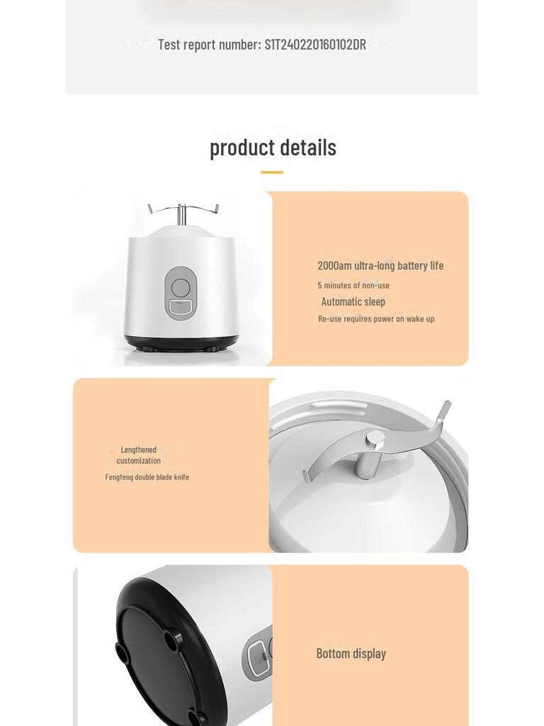 Compact Electric Multi-Functional Juicer Cup