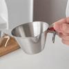 Silver Black Measuring Cup 304 Stainless Steel Espresso Measuring Cup Kitchen Baking