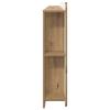 Headboard Cabinet with Storage Artisan Oak Wood Based Material