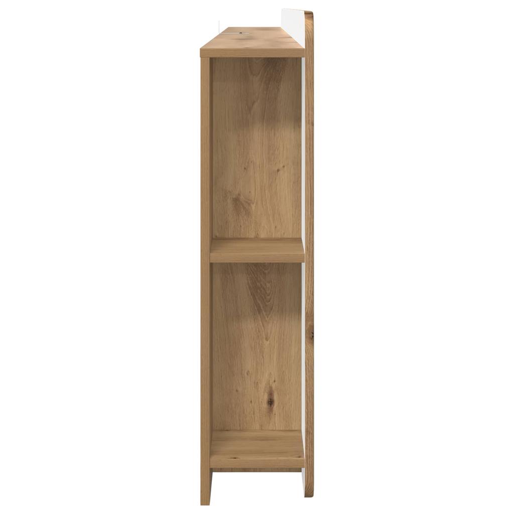 Headboard Cabinet with Storage Artisan Oak Wood Based Material