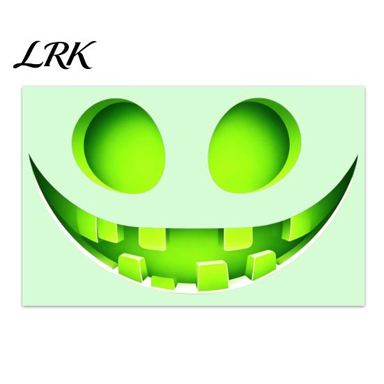 Glowing Window Wall Decorations Glow In The Dark Sticker, Self-adhesive Ghost Face Shape Decals, Waterproof Luminous Decals Halloween PVC Stickers,