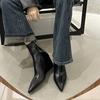 Fashion SUOJIALUN 2025 New Brand Women Short Boots Fashion High Wedge Heel Ladies Elegant Ankle Boots Shoes Outdoor Dress Chelsea Pumps