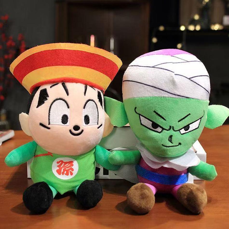 20cm Dragon Ball Japan Anime Plush Toys Super Saiyan Goku Vegeta Picollo Trunks Gohan Cartoon Figure Stuffed Dolls