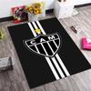Atlético Mineiro "CAM" Non-Slip Area Rug, Football Club Print Floor Carpet for Home