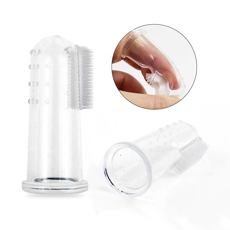 10/20pcs Super Soft Pet Finger Dog Toothbrush Teddy Dog Brush Bad Breath Tartar Teeth Tool Cat Cleaning Dog Supplies Accessories