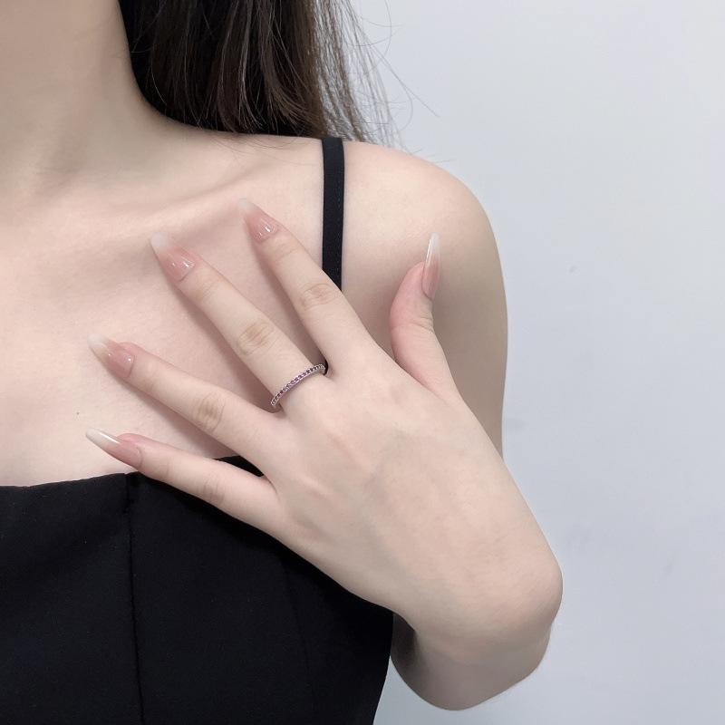 Креативное ювелирное изделие Кольцо с цветным цирконом Классическое кольцо с бриллиантом Женское кольцо No. 6