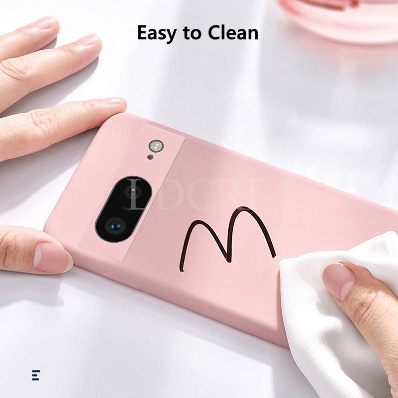 For Google Pixel 8 Case Liquid Silicone Coque For Pixel 8 Pro 7A 7 Pro 6 6A 7A 8A Cover TPU Fundas Protective Case Pixel 8 Cover
