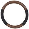 Nishiki Sangyo Tomboy Bright Fit Steering Wheel Size Retro Steering Dark Cover, Small, Denim-Style Cover, Brown, BT-1632