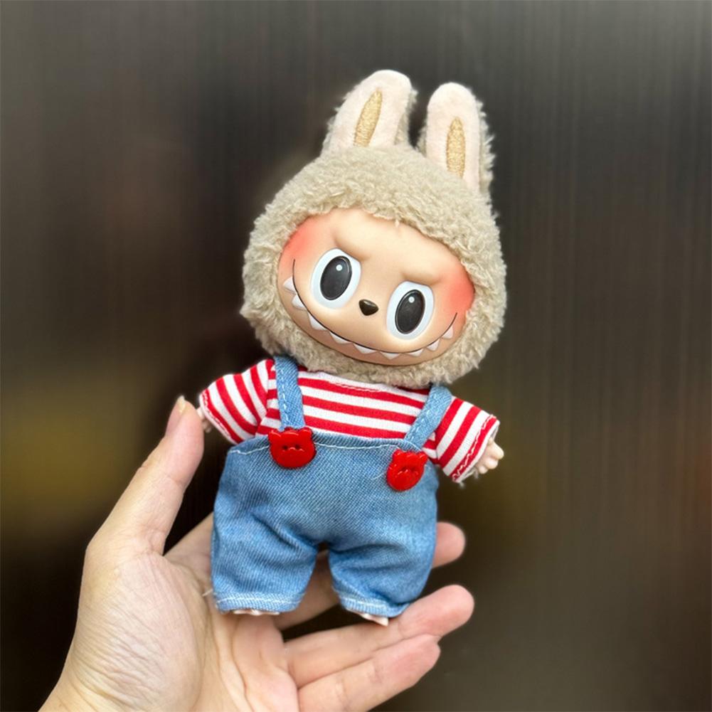 Pro 17 cm Labubu Oblečení pro panenky Módní Oblečení Mikiny Oblečení pro panenky Barevně sladěné Mikiny Panenky Doplňky Roztomilé dekorace Malé utěrky