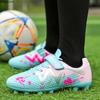 28-38 Kinder Fußballschuhe Jugend Lange Stollen Fester Klettverschluss Fußballschuhe Training Kinder Fußballschuhe