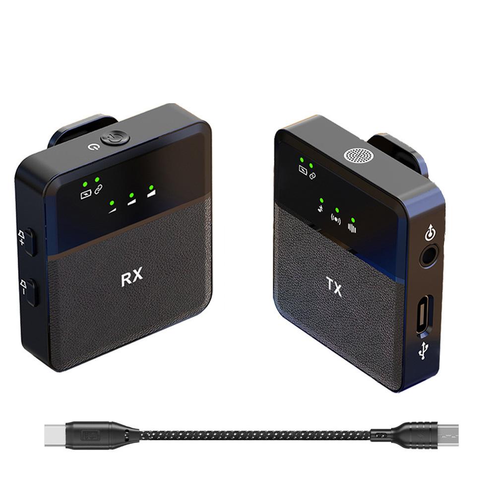 Portable Lavalier Interview Wireless Microphone SX9 for Mobile SLR Camera Interview Speech Video Recording HD Radio